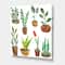 Designart - Eight Potted House Plants - Traditional Canvas Wall Art Print